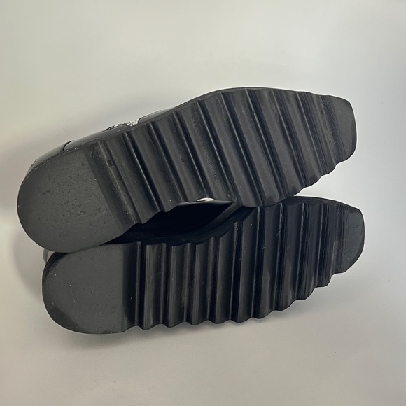 AUTH Stella McCartney Elyse black platform with glitter stars pattern - Picture 6 of 9